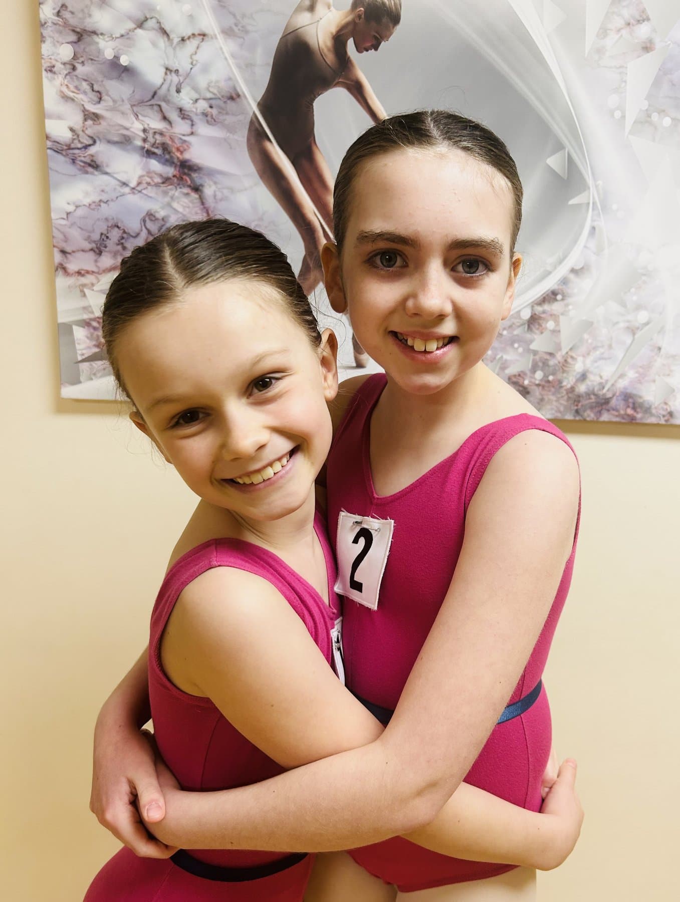 Dance examination students in the studio